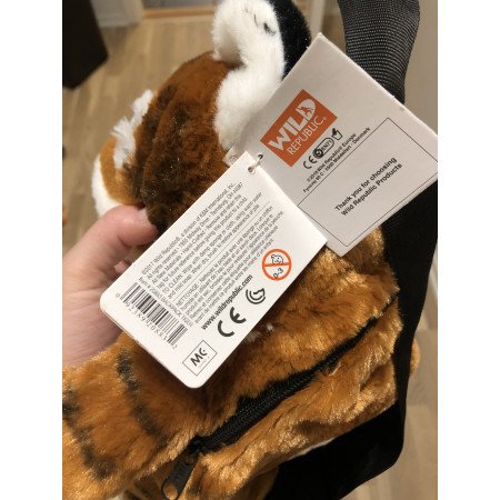 Pluche tijger rugzak/rugtas knuffel 33 cm 