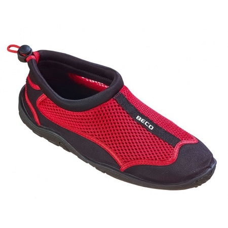Red neoprene water shoe for men