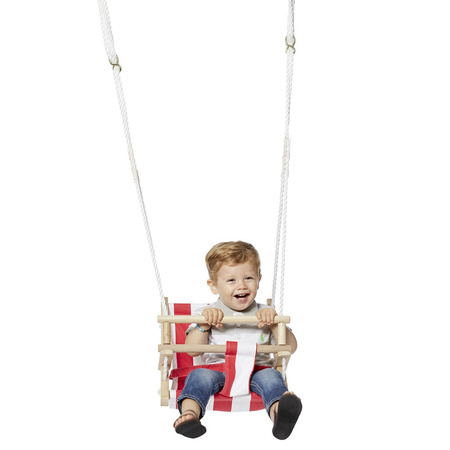 Red/white baby swing 150 cm