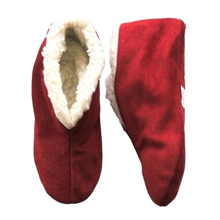 Red Spanish slippers of genuine leather / suede for kids size 26 with storage bag