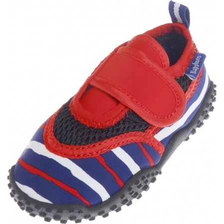 Aquashoes blue/red stripes for kids