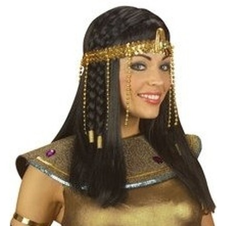 Egyptian headband with golden pearls