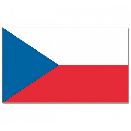 Landenvlag Tsjechie + 2 gratis stickers