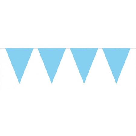 Package 3x light blue bunting incl free balloons