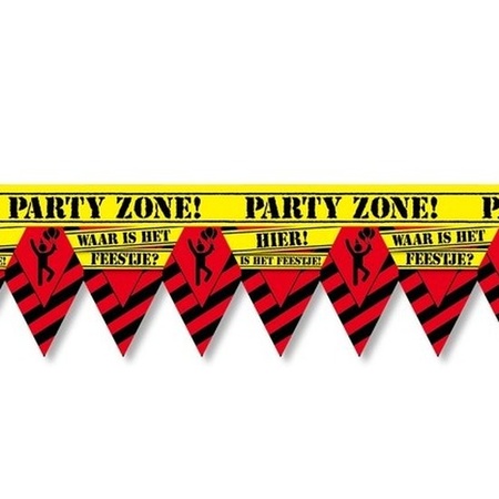 Where is the party? tape/marker ribbon warning 12 m decoration