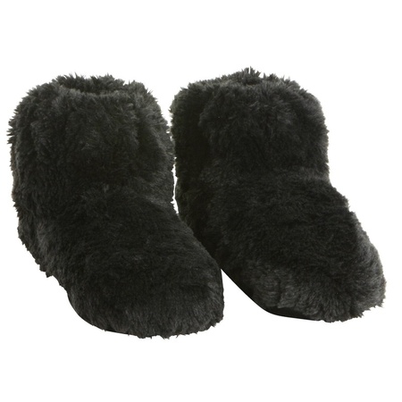 Microwave heat slippers black size 41-45